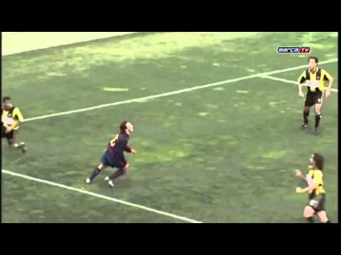 A 16 year old Lionel Messi makes his debut for Barça B