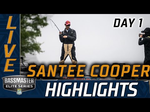 Highlights: Day 1 action at Santee Cooper (Bassmaster Elite Series)