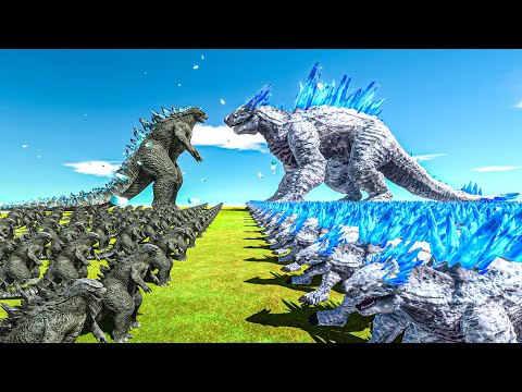 What If Growing Godzilla 2014 VS Shimo Size Comparison - ARBS