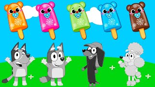 Bluey And Friends Dress Up & Learn Colors! | Kids Coloring with Bluey & Friends