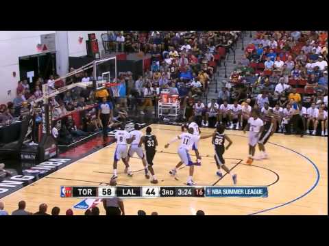 Bruno Caboclo Offense vs. Lakers NBA Las Vegas Summer League Jul. 11/2014