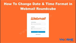 How To Change Date & Time Format in Webmail Roundcube
