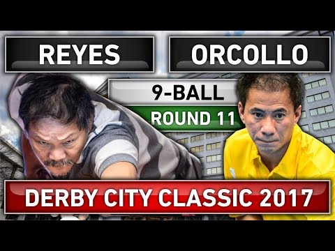 Efren Bata Reyes v Dennis Orcollo [HD] Derby City Classic 2017 Round 11 9-Ball Billiard