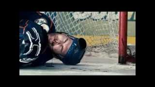 Goon - Doug blocks shot with his face!