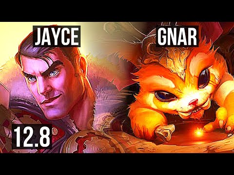 JAYCE vs GNAR (TOP) | 67% winrate, Dominating | EUW Grandmaster | 12.8
