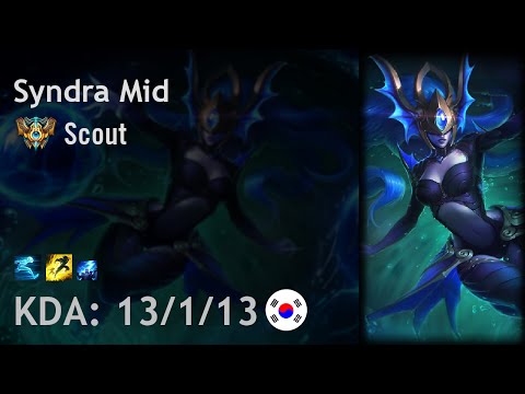 Syndra Mid vs Viktor - Scout - KR Challenger Patch 6.18