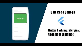Flutter Padding, Margin & Alignment Explained | Flutter Layout Tutorial for Beginners