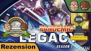 Pandemic Legacy Season 1 (nominiert zum Kennerspiel des Jahres 2016) - Brettspiel - Review