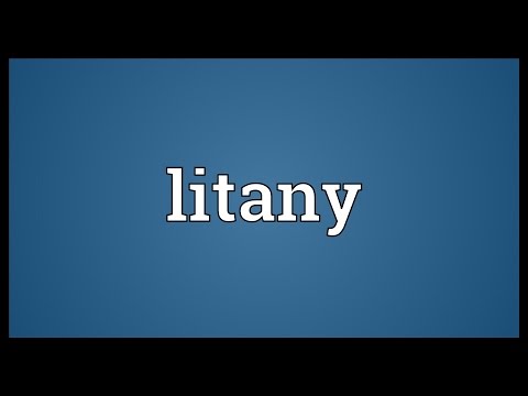 Litany Meaning
