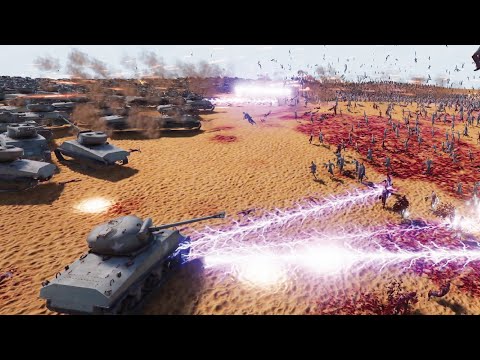 30,000 TESLA VS 5,000 TANKS - UEBS 2 - Ultimate Epic Battle Simulator 2