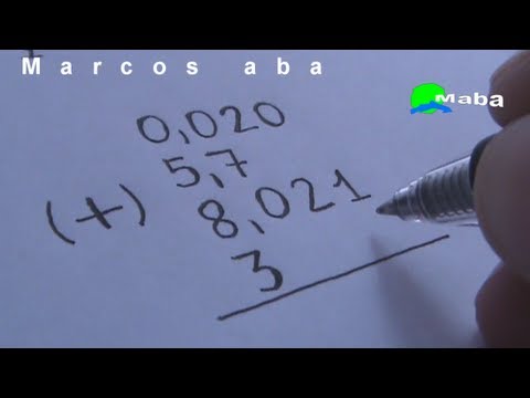 ADIÇÃO - (Aprenda a somar números decimais (com vírgula)) Video