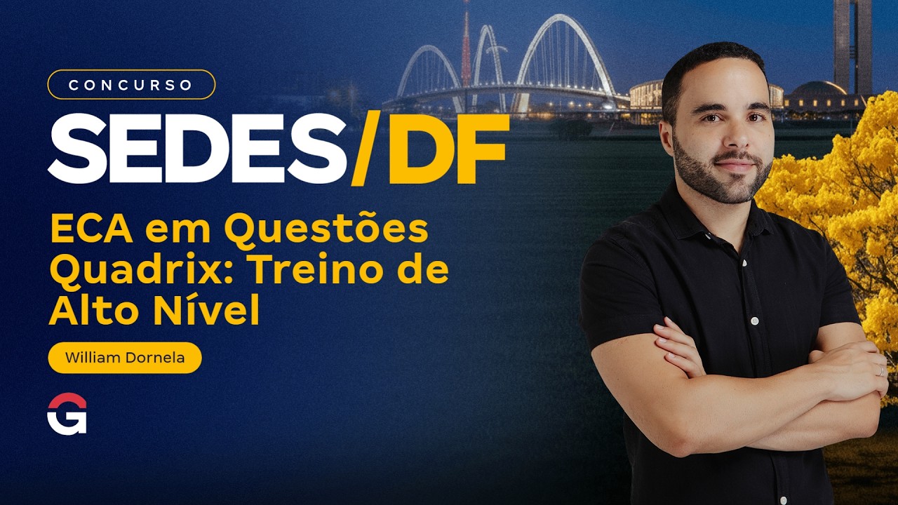 SEDES DF 2026 | ECA em Questões Quadrix: Treino de Alto Nível