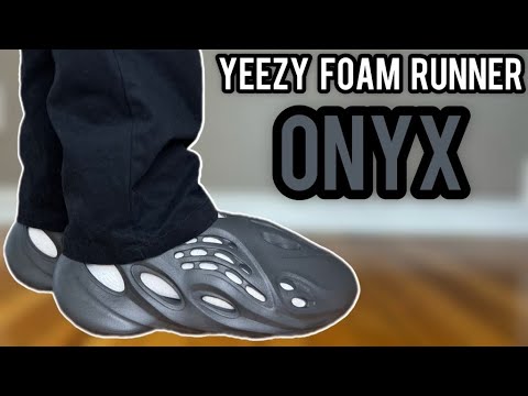 WATCH BEFORE YOU BUY!! Yeezy Foam RNNR Onyx Review | Sizing & On Feet Look!