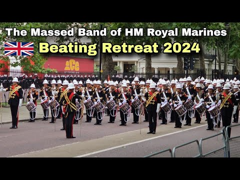 March From Wellington Barracks To Horse Guards Parade - Beating Retreat 2024