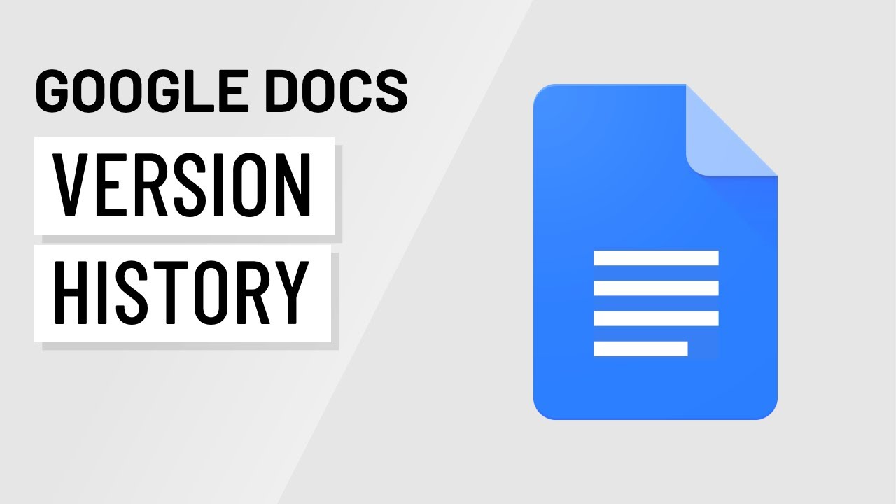 Google Docs: Version History