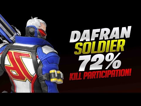 Dafran 72% Kill Participation On Soldier 76! - Overwatch