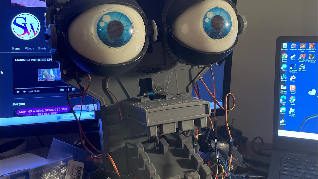FNAF Real Life Endo-01 Eye mechanism problem!  (Parts and service)