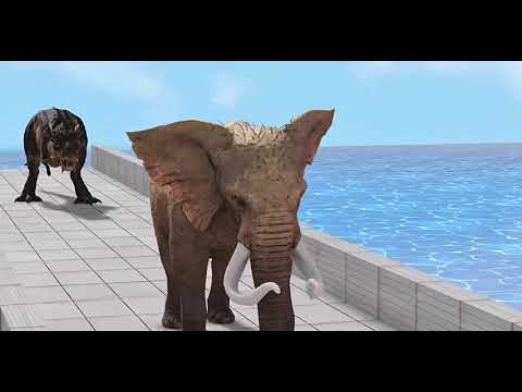 Dinosaurs Vs Saber Tooth Tiger Vs All Units Speed Race Zigzag Course Animal Revolt Battle Simulator