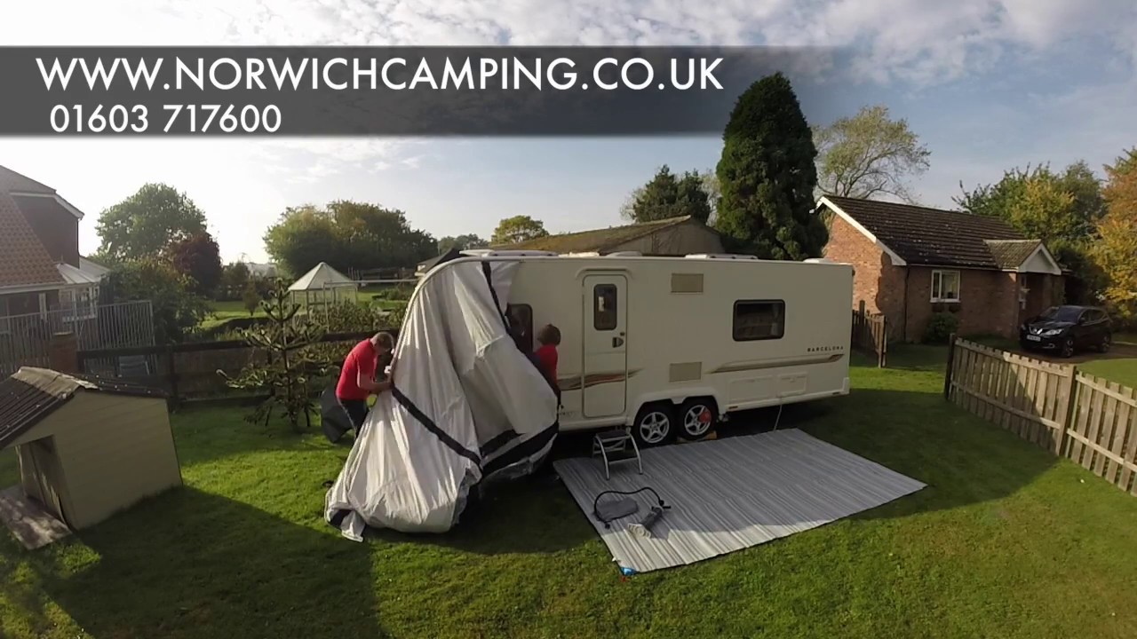 Watch video Kampa Rally Air Pro 390 PLUS Caravan Awning Pitching & Inflation Now Kampa Rally Air Pro 390 PLUS Caravan Awning Pitching & Inflation