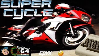 SUPER CYCLE – Commodore 64 (1986) | Epyx's High-Speed Motorcycle Racing