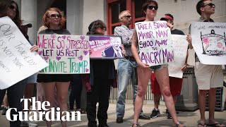 'You're not welcome here': Trump faces backlash over Ohio and Texas visits