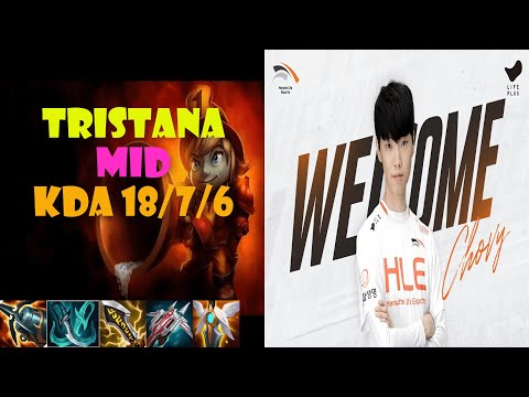 PART 2 : HLE Chovy Mid Carry Team Tristana KDA 18/7/6 vs Lucian, Rank Challenger Korea