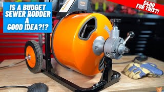 DIY Priced Sewer Rodder or Pay A Plumber?? || Vevor Sewer Drain Cleaner Review