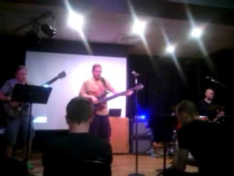 Dick Lovgren of Meshuggah jamming with Steve Bailey