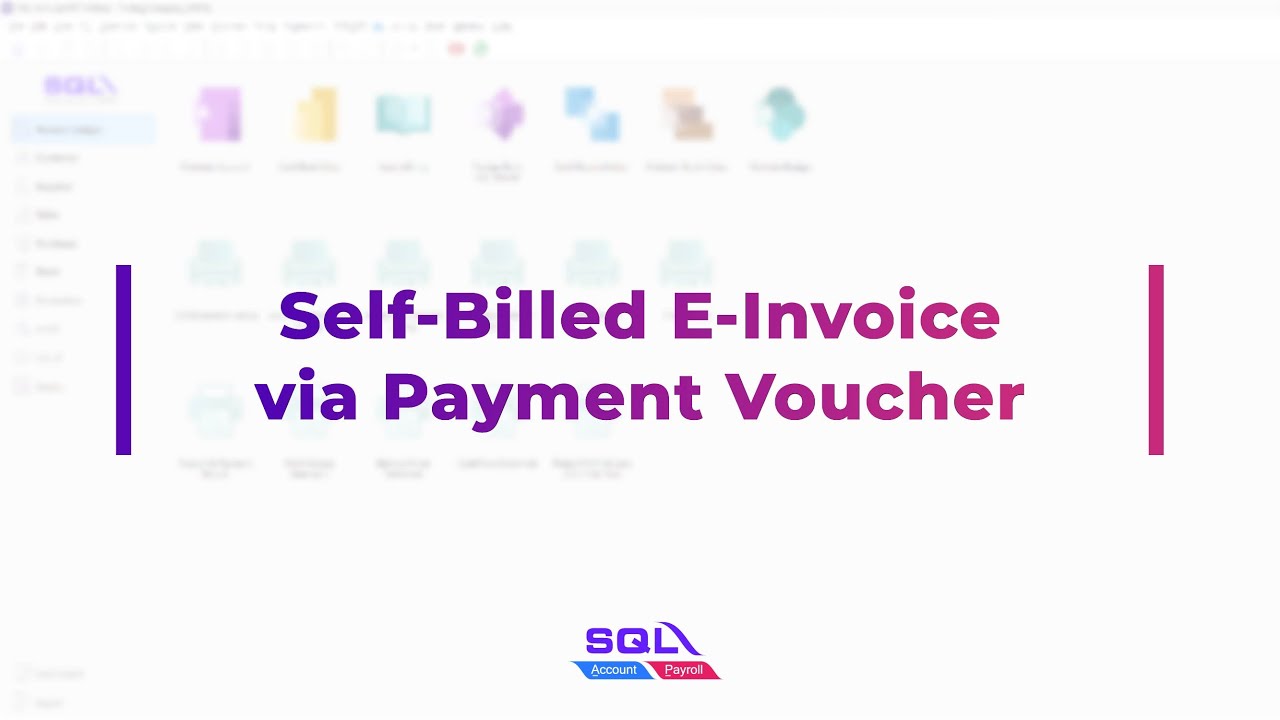 Self Billed via Payment Voucher