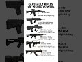 Top 6 Assault Rifles In The World M4A1 Vs Tavor Vs QBZ 191 And More