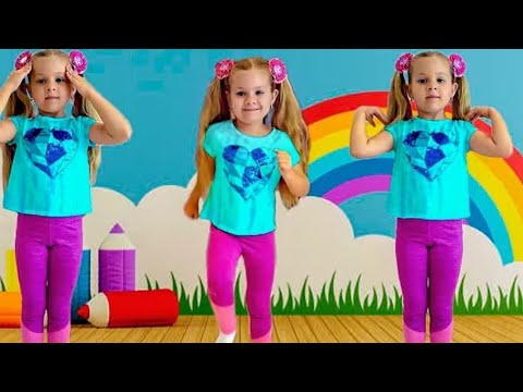 "Diana Exercises and learn the English Alphabets- kids Learning video"
