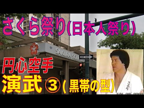 お祭り演武３(黒帯の型)　円心空手inデンバー日本人祭り(さくら祭り)