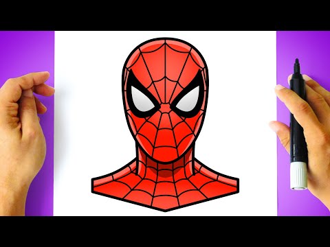 Como DESENHAR o HOMEM-ARANHA - Como DIBUJAR a SPIDERMAN - Tutorial facil