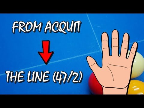 5 TIMES FROM ACQUIT TO THE LINE IN BALKLINE 47/2 - Carom Billiards