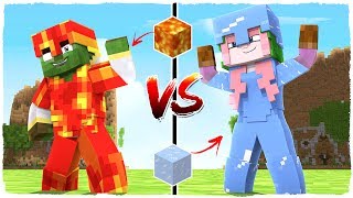 👉 Armadura de LAVA vs armadura de HIELO - MINECRAFT