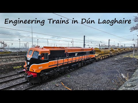 Retro 071 and 073 on Hobs and Spoil trains @ Dún Laoghaire - 15th February 2025