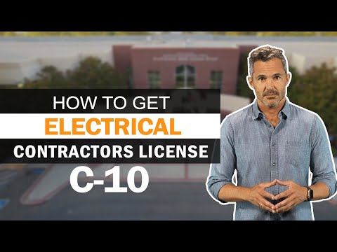 Como obter licença de empreiteiro elétrico (C10)