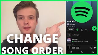 How To Change Song Order On Spotify Playlist (EASY 2025)