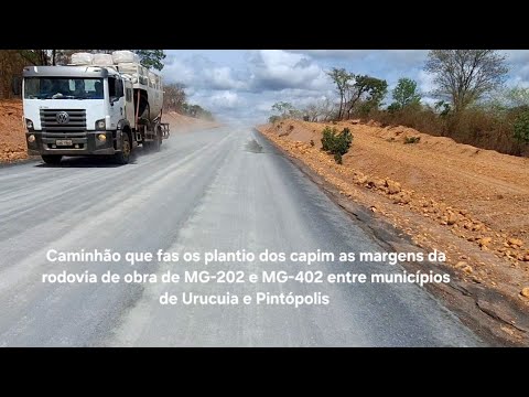 Nota: VEJAM  Pav/asf de MG202 em Urucuia-Mg, está finalizando os trechos de maior dificuldade v5/11