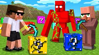 Mining 99 Lucky Blocks to Get RARE MOBS in Minecraft..