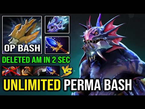 WTF Delete AM in 2 Seconds | Unlimited Bash Moon Shard Slardar NEW Overpower Offlane Carry Dota 2