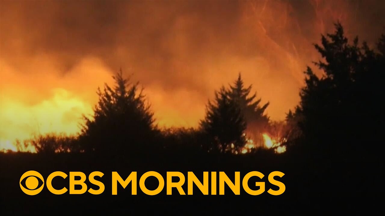 Massive wildfire doubles in size in just 24 hours