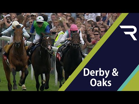 NORTH LIGHT & Kieren Fallon win the 2004 Epsom Derby in the famous Weinstock/Ballymacoll Stud silks