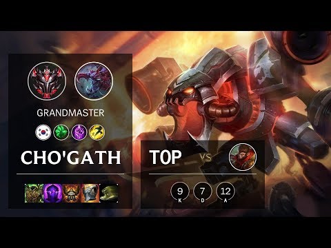 Cho'Gath Top vs Wukong - KR Grandmaster Patch 10.10