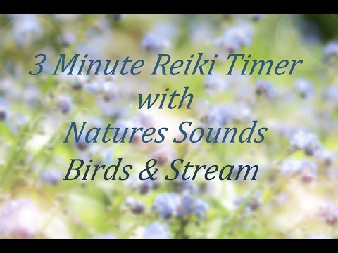 3 Minute Timer with Sounds of Nature: Birds and a Stream - Reiki Timer, Yin Yoga