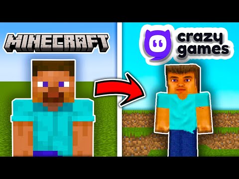 I Played Minecraft RIP-OFFS On Crazy Games...