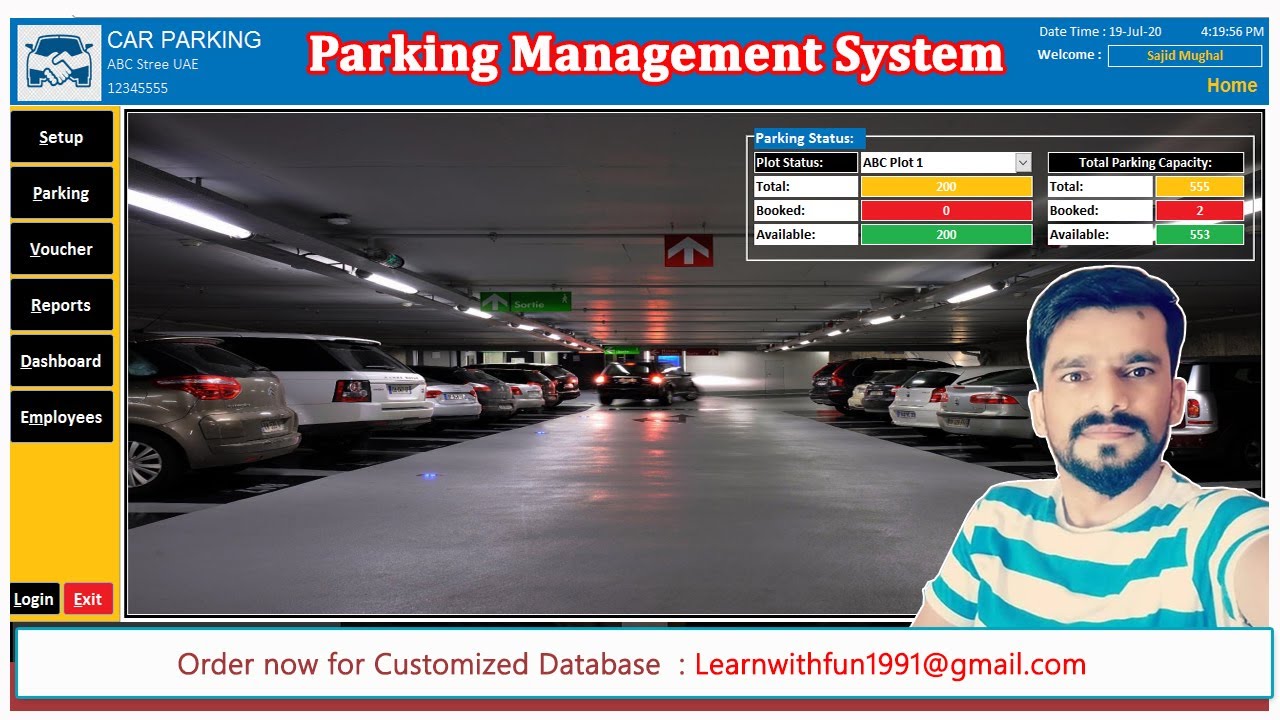 Car Parking Management System Complete Demo