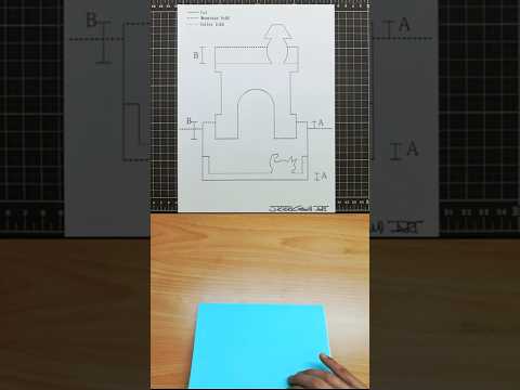 Kirigami Tutorial｜Paper Art｜Origami Art｜Kirigami Art｜Pop Up Card 56 #Shorts