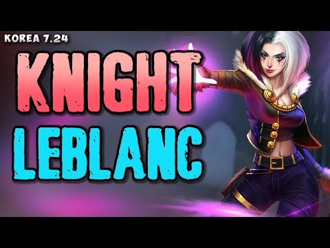 YM Knight (1222 LP) plays LeBlanc mid v Kassadin matchup - Korea 7.24