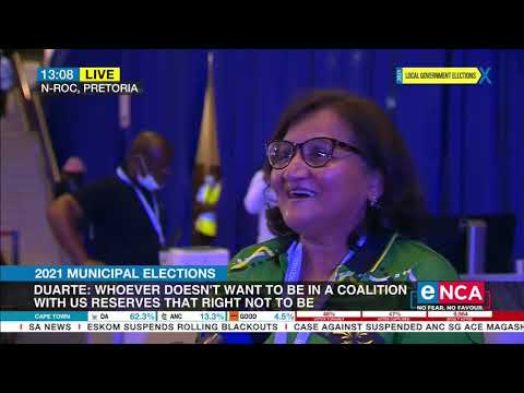 2021 Municipal Elections ANC Deputy SG, Duarte reacts to the results